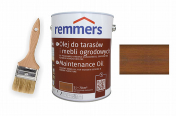 REMMERS OLEJ DO TARASÓW I MEBLI OGRODOWYCH ,POMOSTÓW 5L ORZECH + GRATIS