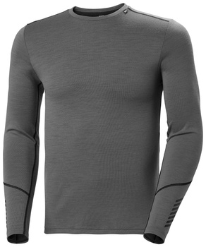 BIELIZNA MĘSKA HELLY HANSEN LIFA MERINO MIDWEIGHT CREW 49364 CONCRETE