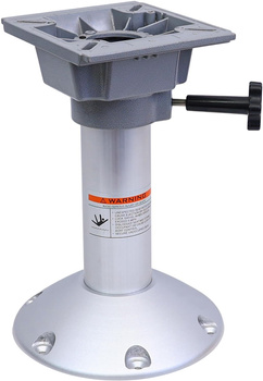 PODSTAWA FOTELA DO ŁODZI - NOGA ALUMINIOWA 320 MM Z OBROTOWYM MOCOWANIEM FOTELA