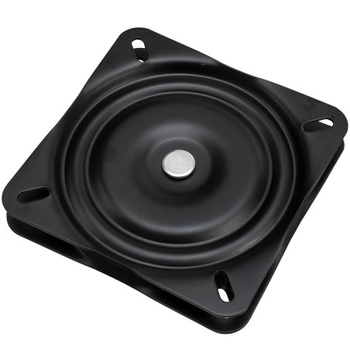 PODSTAWA OBROTOWA FOTELA CZARNA - OBROTNICA FOTELA WĘDKARSKIEGO DO ŁODZI 175 x 175 MM