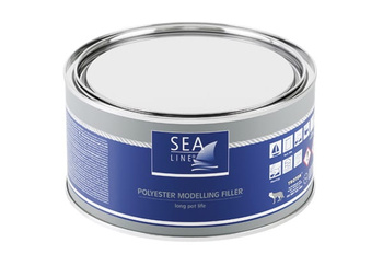 SEA-LINE POLIESTROWA SZPACHLÓWKA FORMIERSKA 2KG + UTWARDZACZ 45G