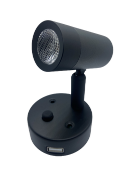 Kinkiet Electral Marine EL14 LED Czarny Mat 2W 12V