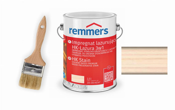 REMMERS IMPREGNAT LAZURA HK-LAZURA 3W1 2,5L BIAŁY + GRATIS