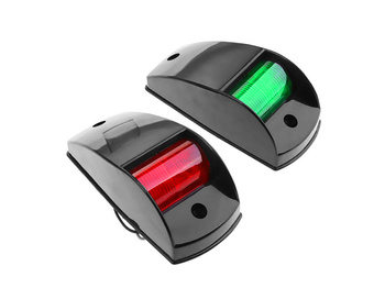 LAMPY NAWIGACYJNE BURTOWE ZESTAW 2 SZT - OŚWIETLENIE NAWIGACYJNE ŁODZI