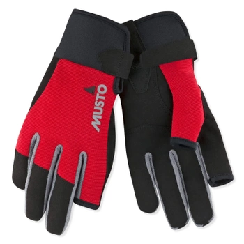 RĘKAWICE ŻEGLARSKIE MUSTO SZOTOWE (80101) MUSTO ESSENTIAL AUGL002 LONG/F CZERWONE