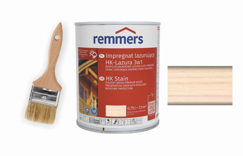REMMERS IMPREGNAT LAZURA HK-LAZURA 3W1 0,75L BIAŁY + GRATIS
