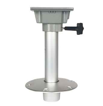 PODSTAWA FOTELA DO ŁODZI WYJMOWANA Z GNIAZDA - NOGA ALUMINIOWA 330 MM Z OBROTOWYM MOCOWANIEM FOTELA